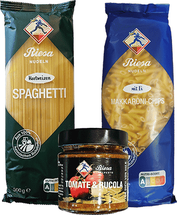 Riesa Nudeln: Pasta und Pesto